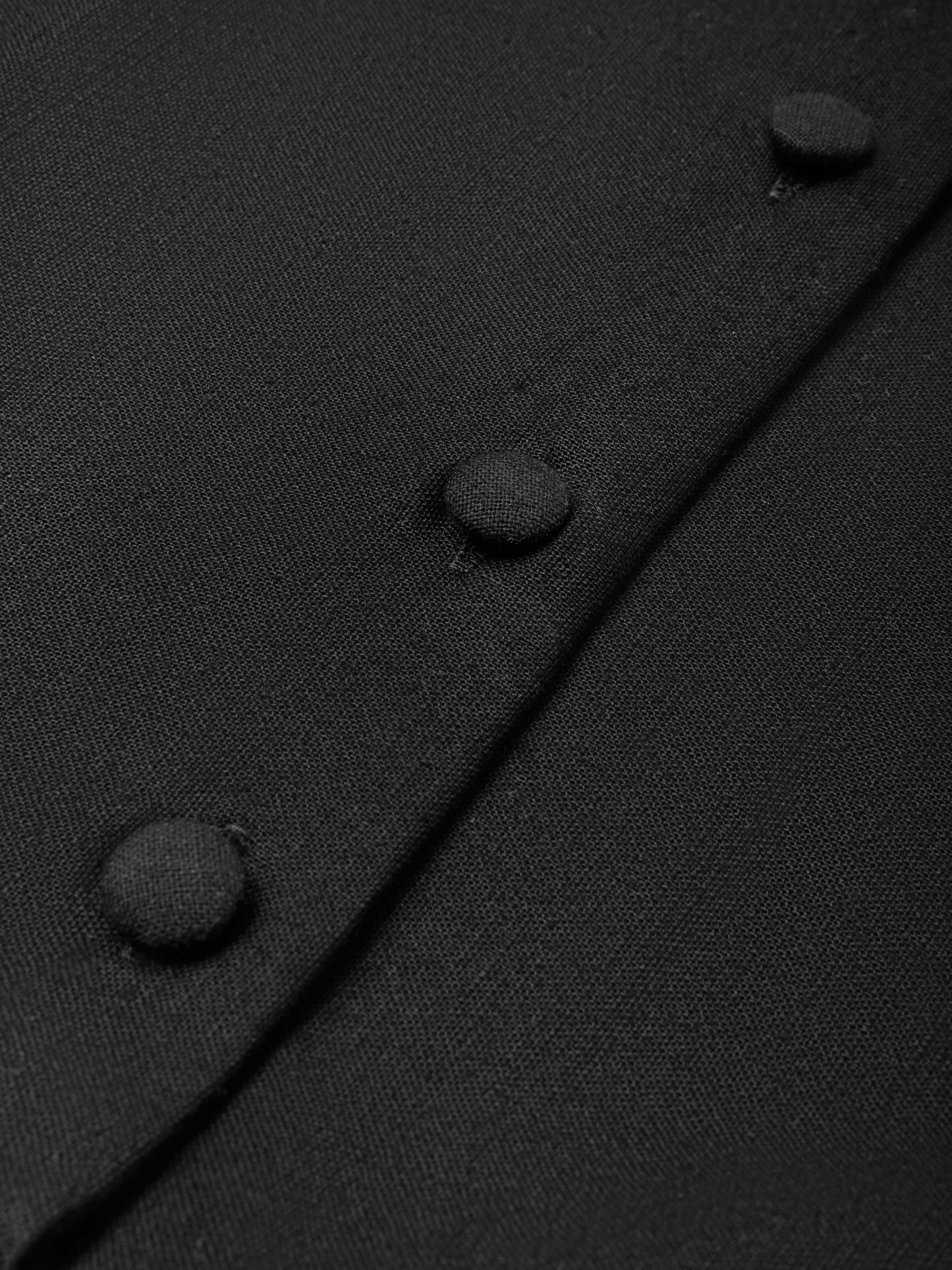 Robe longue en coton, manches courtes, col châle, unie, été, noire