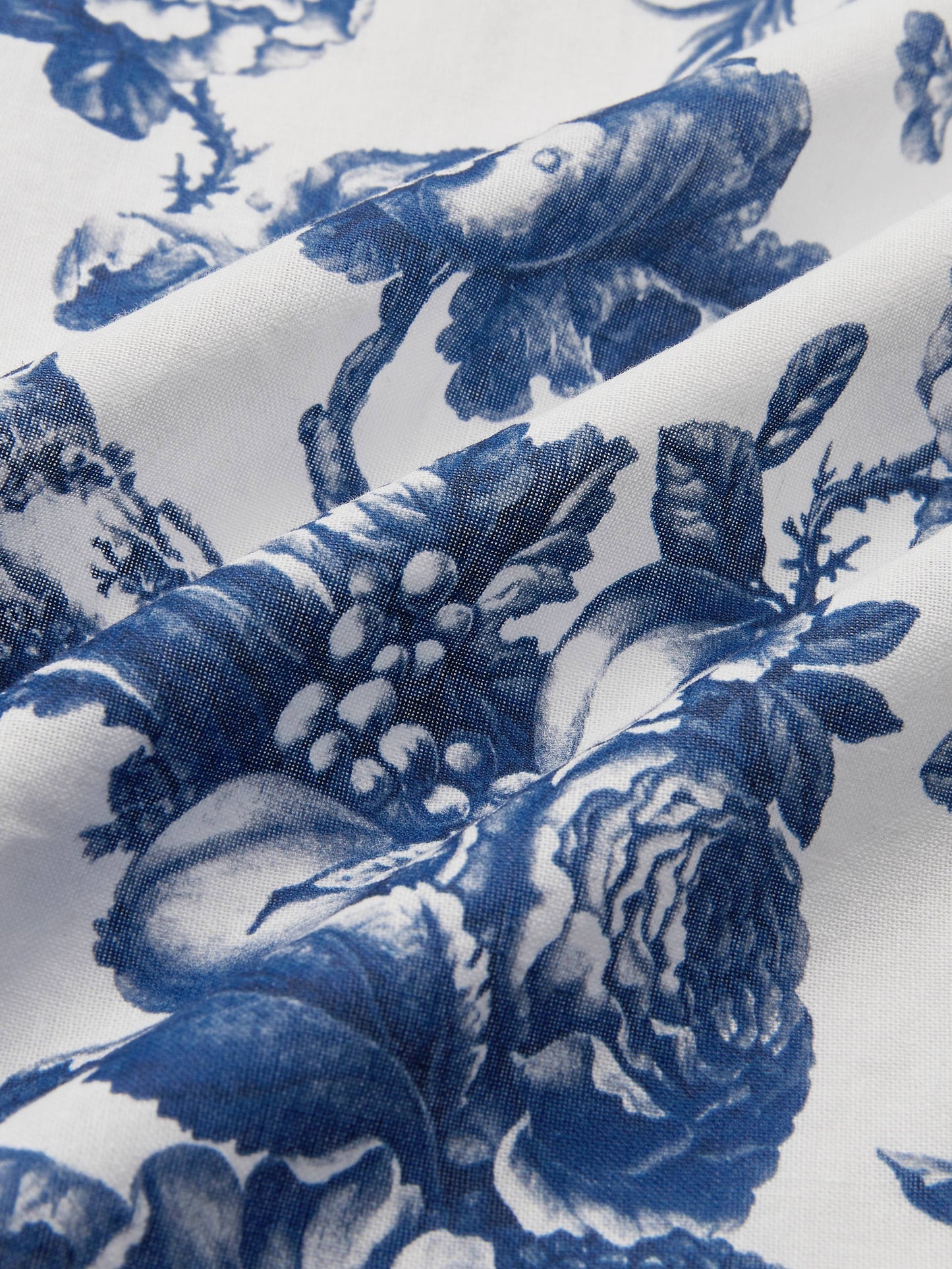 Robe midi en lin, manches courtes, col châle, florale, vacances, vintage, bleue