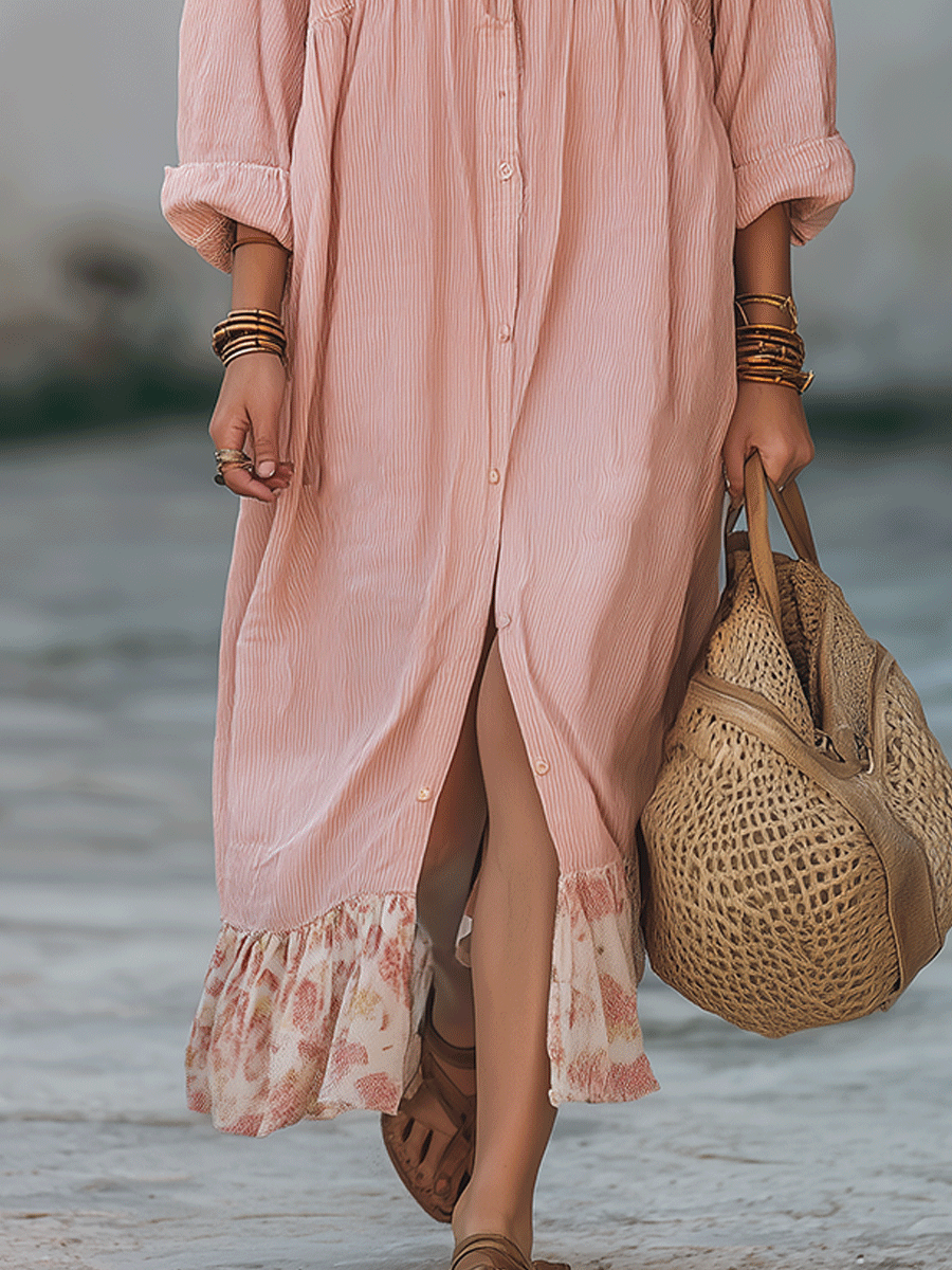 Robes longues fluides et romantiques au charme bohème décontracté