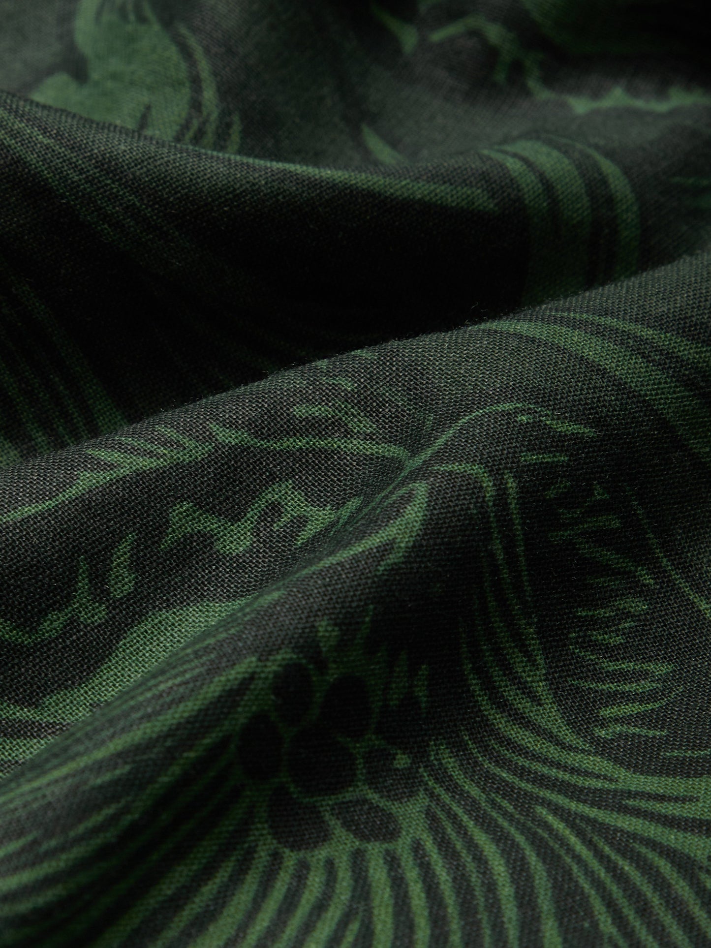Robe longue en lin, Manches mi-longues, Col en V, Fleurie, Vacances, Vintage, Vert foncé