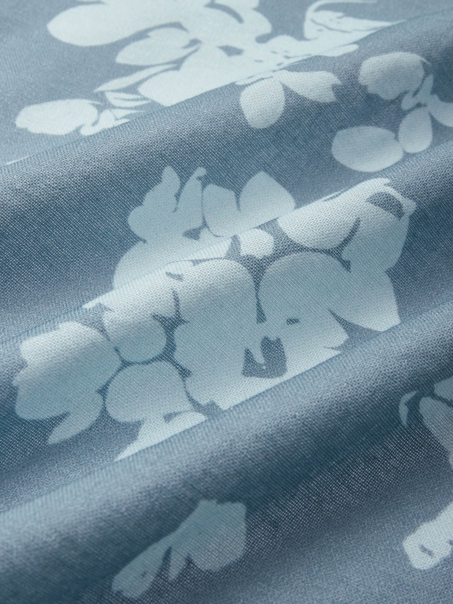 Robe midi en lin, manches courtes, col châle, florale, boutonnée, vintage, bleue