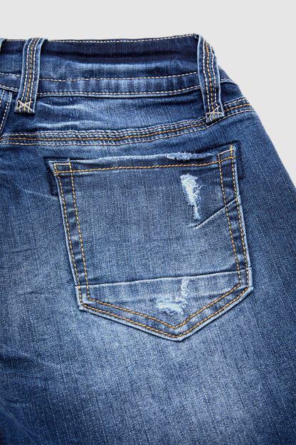 90s Vintage Slant Pocket Mid Waist Bootcut Jeans