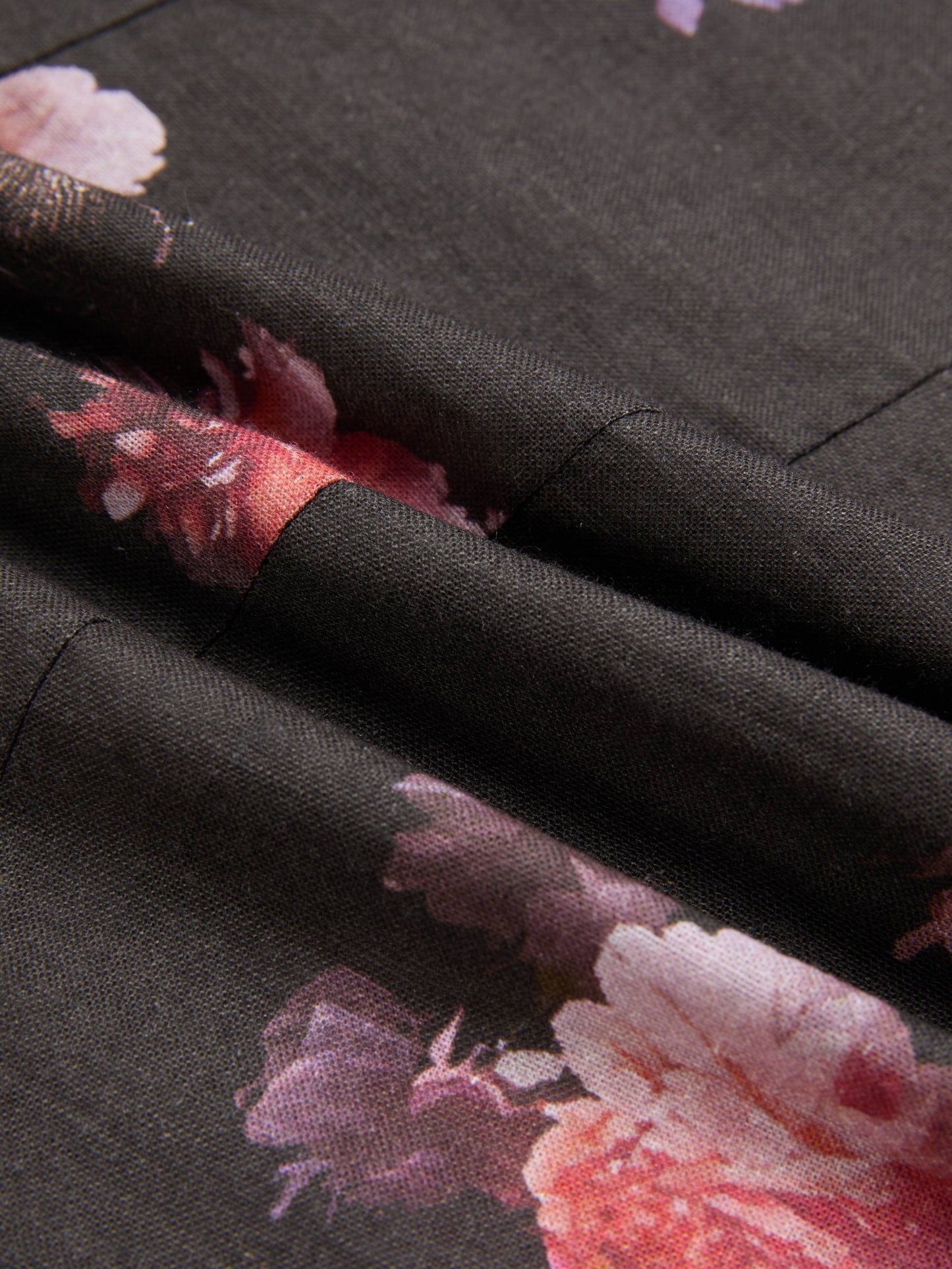 Chemisier en coton, manches longues, col montant, floral, dentelle, vintage, noir