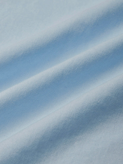Robe longue en lin, sans manches, col châle, unie, boutonnée, style vintage, bleue
