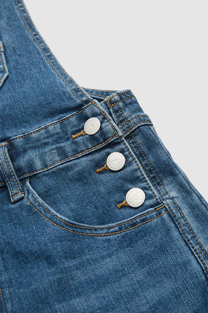 Wash Patch Pocket Barrel Overalls