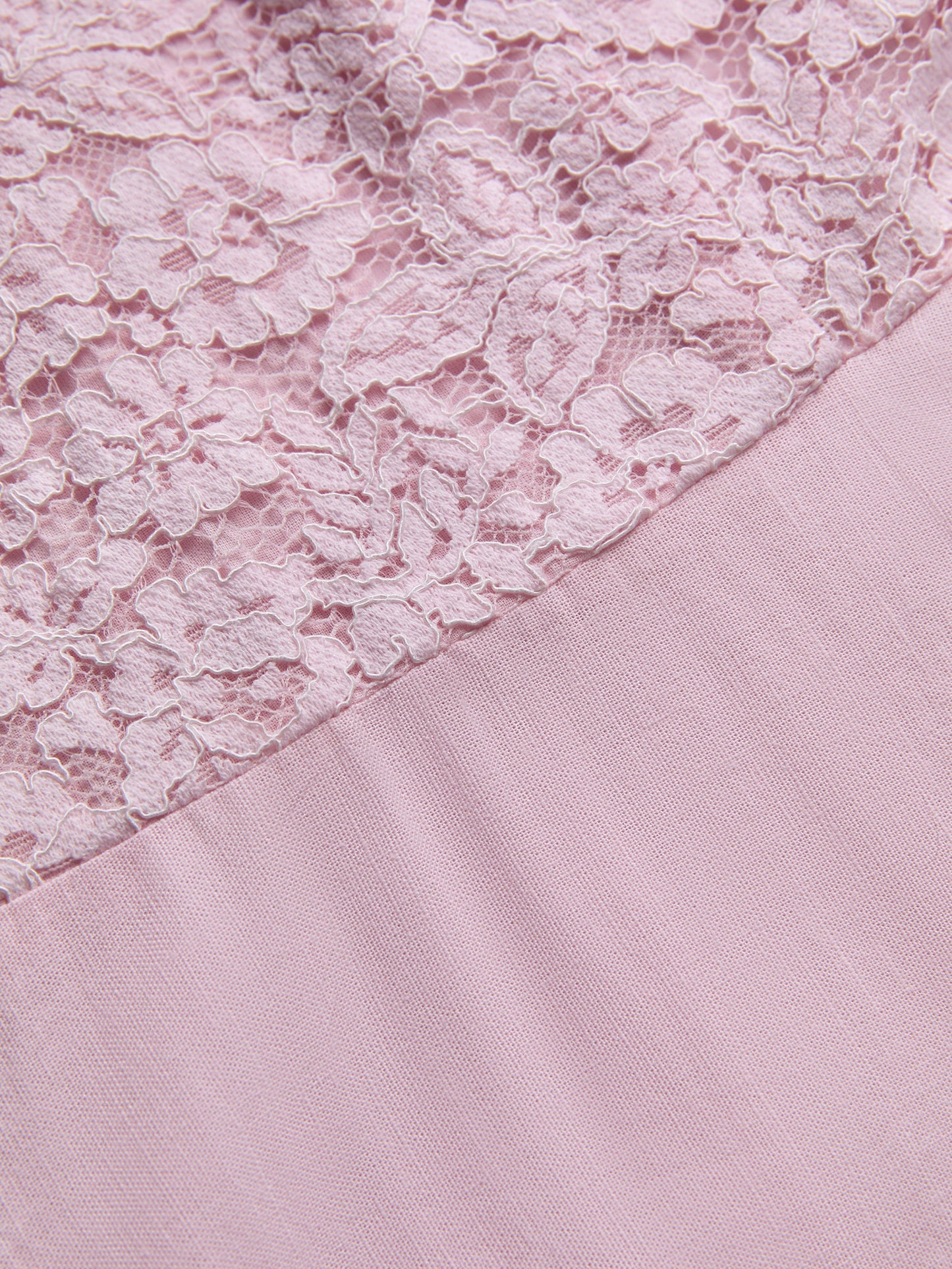 Robe Midi en Coton, sans Manches, Unie, Dentelle, Style Vintage Français, Rose