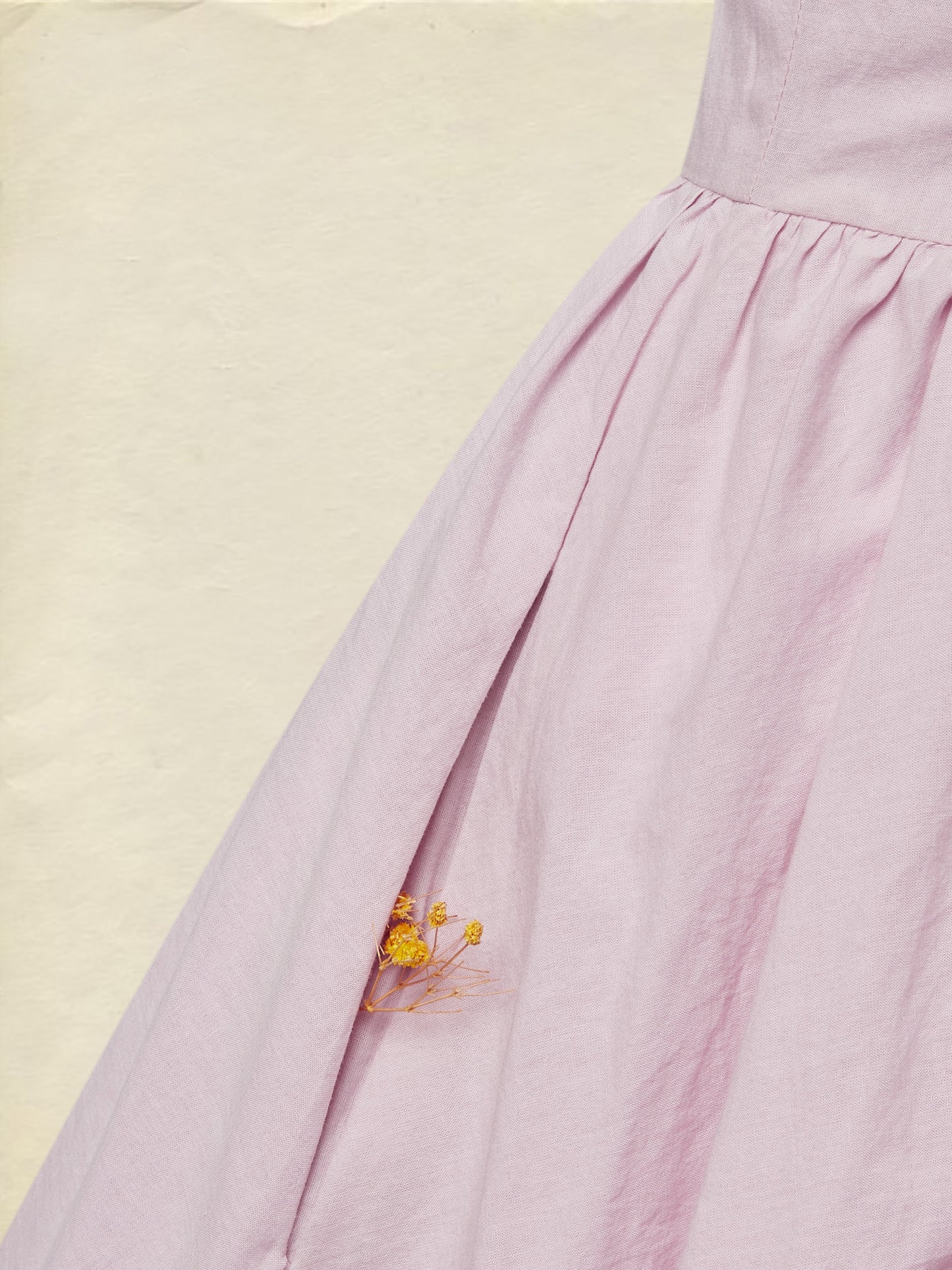 Robe longue en coton, manches courtes, col en V, unie, style vintage, violette