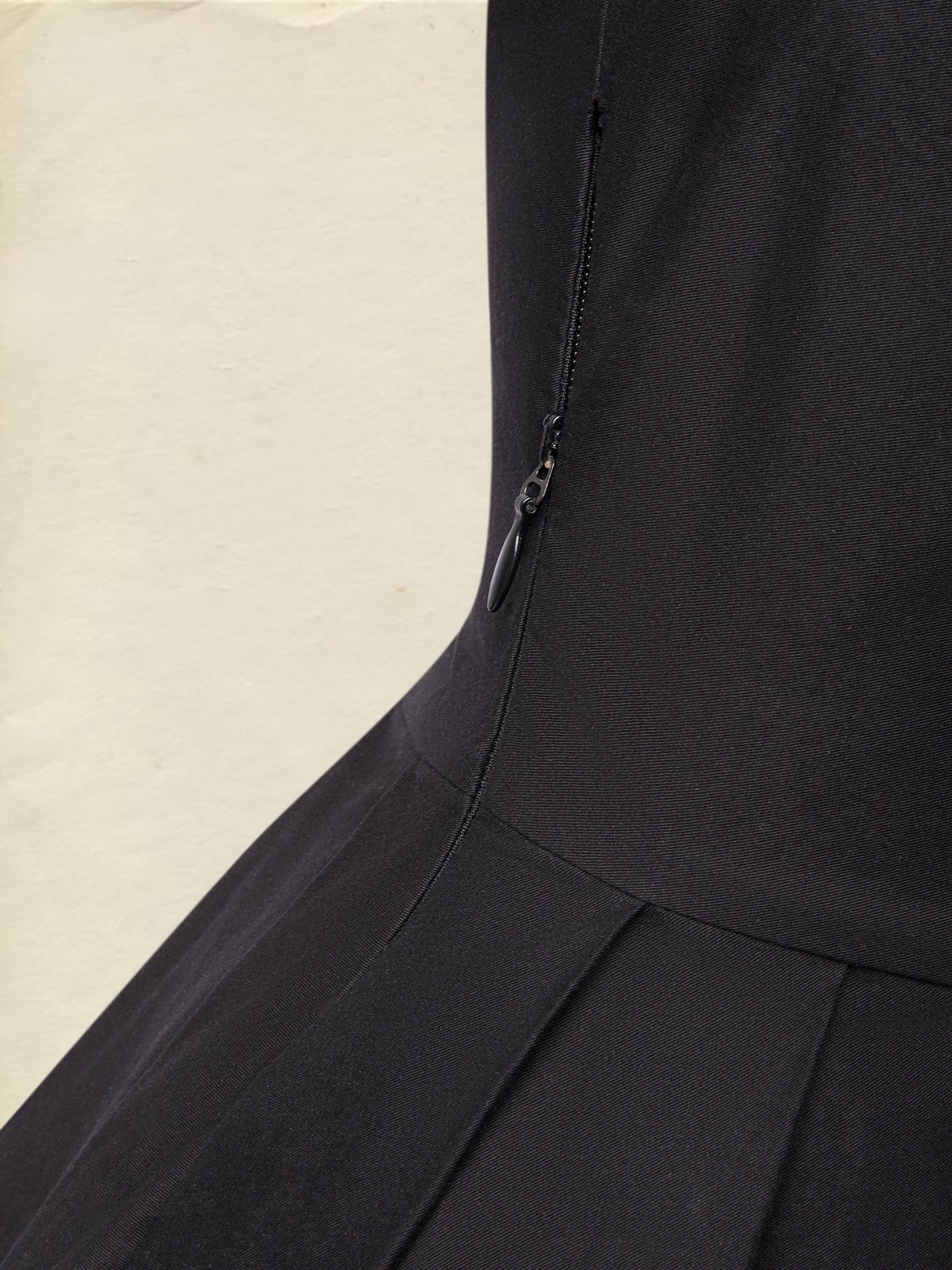 Robe midi en coton, demi-manches, col châle, unie, poches, vintage, noire