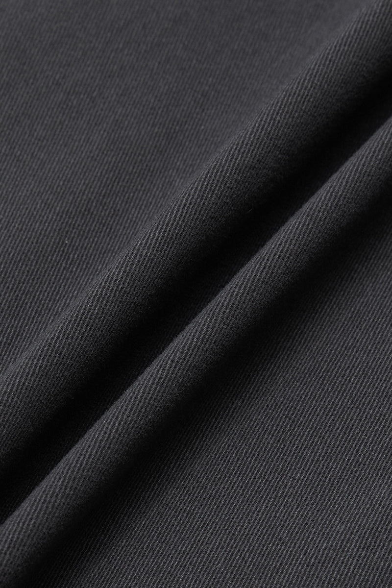 Solid Stitch Detail Pleated Barrel Leg Mid Waist Pants