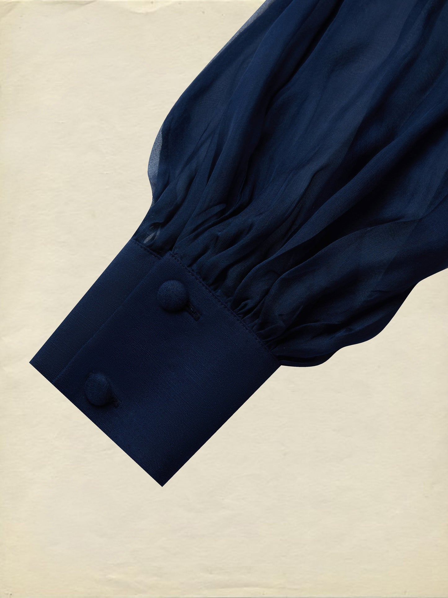 Robe longue en coton, manches longues, col montant, unie, ceinture, vintage français, violet bleu