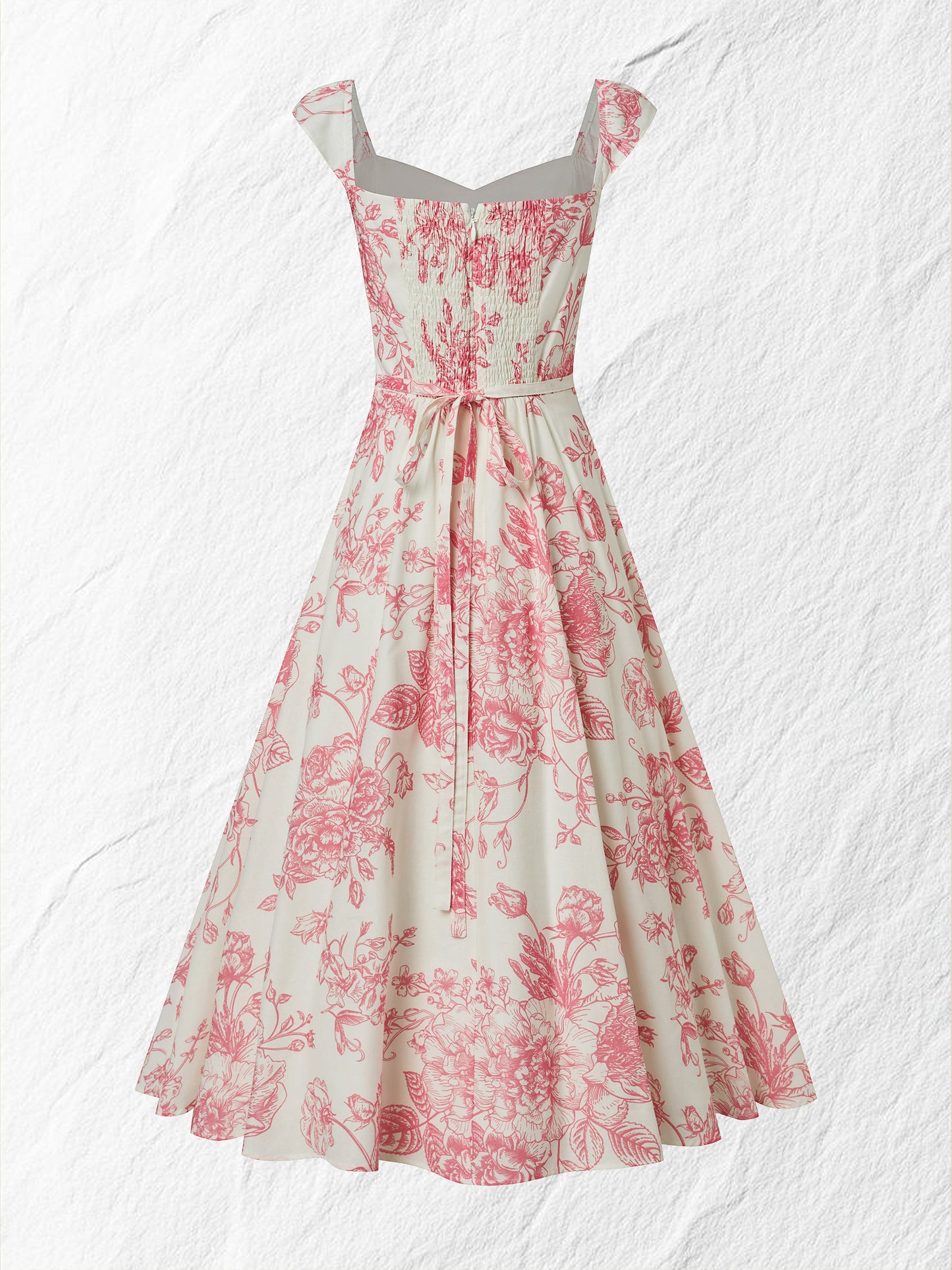 Robe longue en coton, sans manches, encolure en cœur, à fleurs, à bretelles, vacances, vintage, abricot