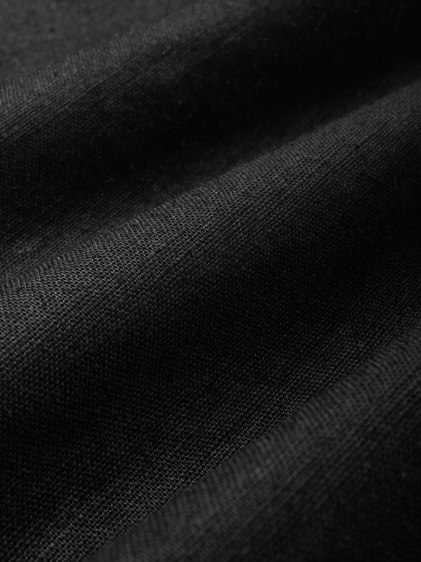 Robe longue en coton, manches courtes, col châle, unie, été, noire