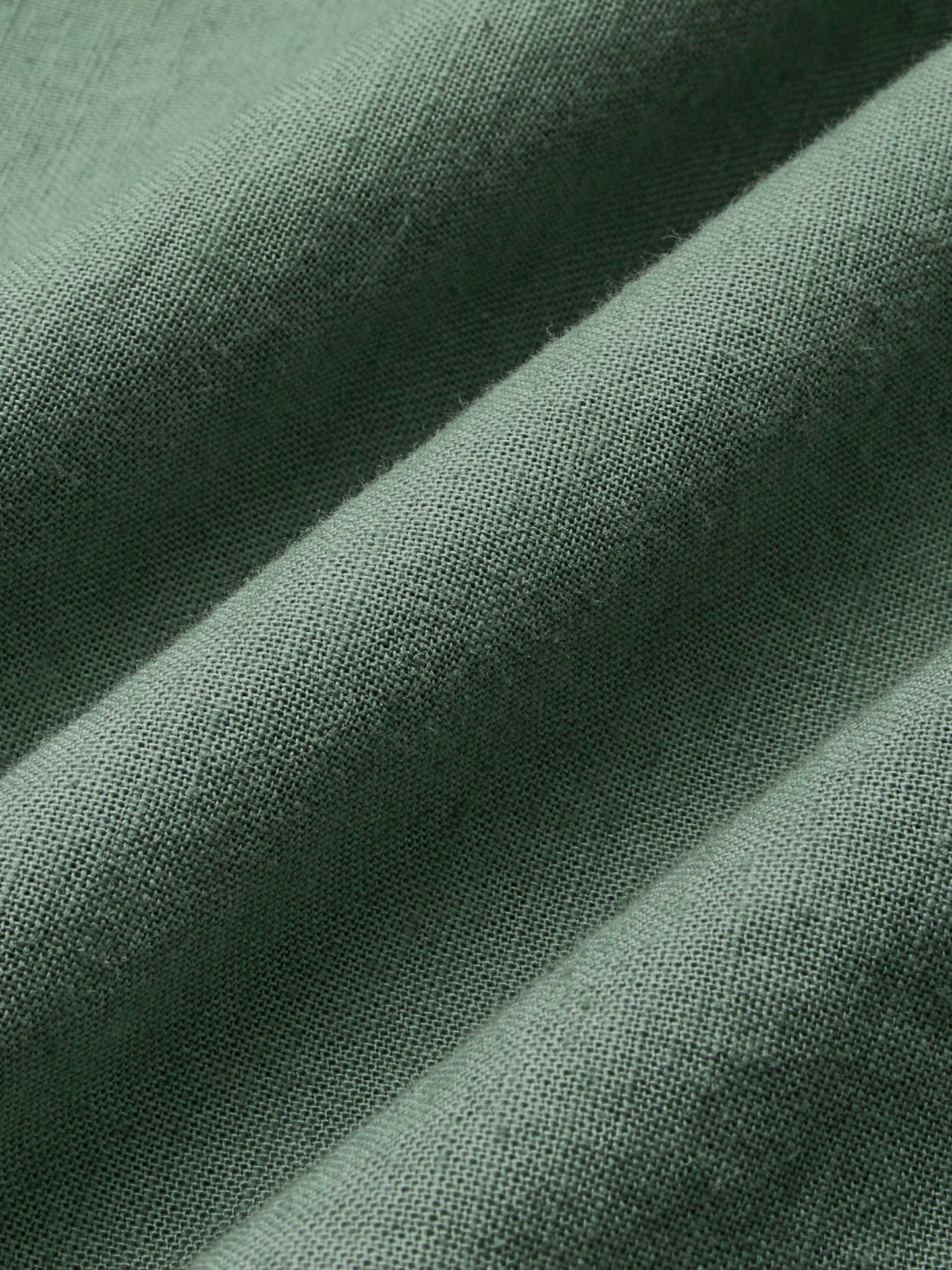 Robe mi-longue en lin, manches courtes, mélange de lin, unie, Renaissance, vert