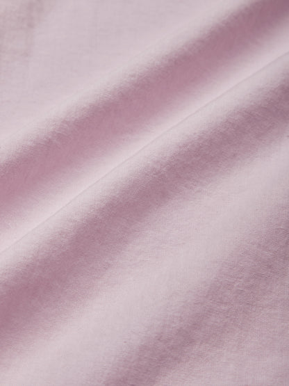Robe longue en coton, manches courtes, col en V, unie, style vintage, violette