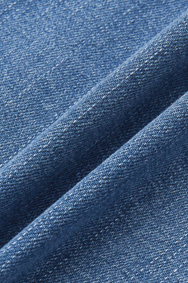 Stitch Detail Button Side Barrel Leg Denim Crop Overalls