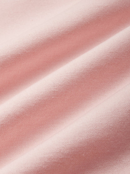 Robe longue en coton, sans manches, asymétrique (une épaule), unie, ceinture décorative, vintage, rose clair