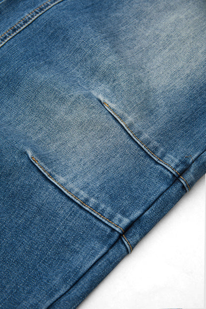 Wash Patch Pocket Barrel Overalls