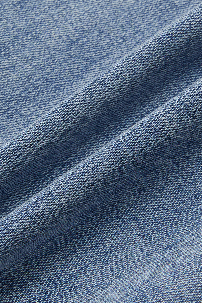 Wash Contrast Stitch Low Waist Bootcut Jeans