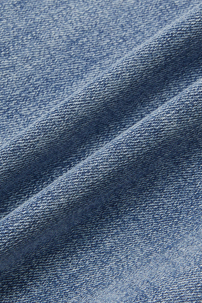 Wash Contrast Stitch Low Waist Bootcut Jeans