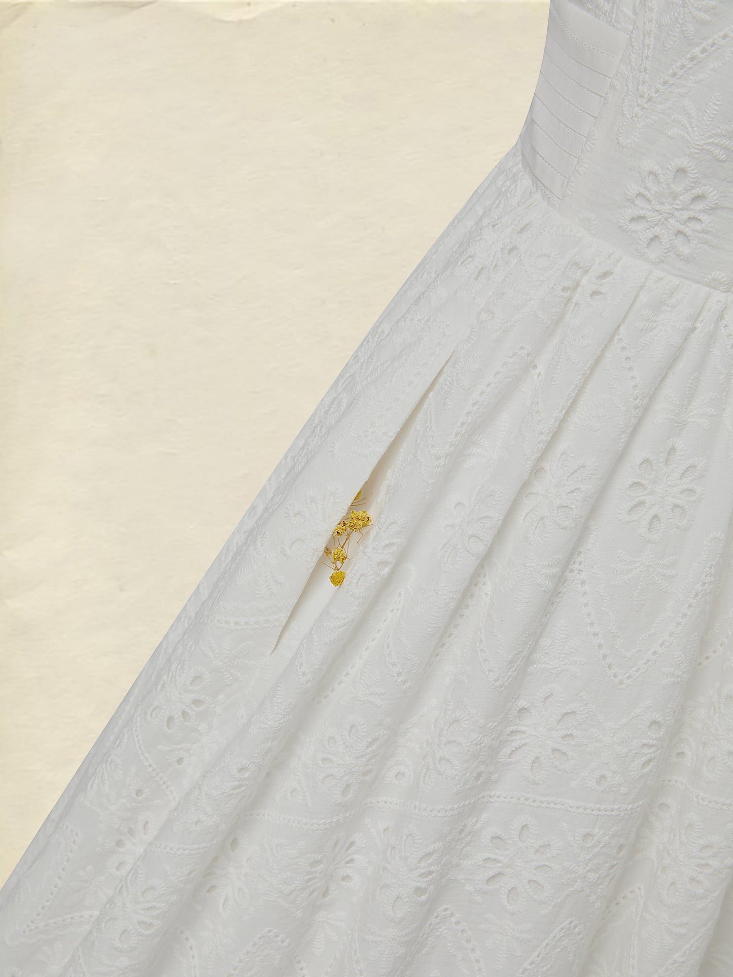 Robe longue en coton, sans manches, col en V, unie, dentelle, vintage, blanche