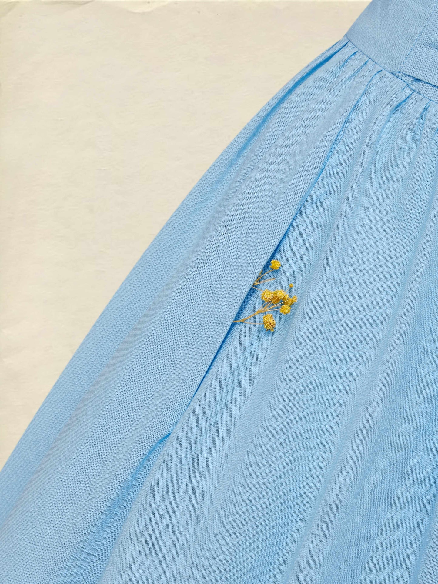 Robe longue en lin, manches courtes, col en V, unie, boutonnée, vintage, bleue