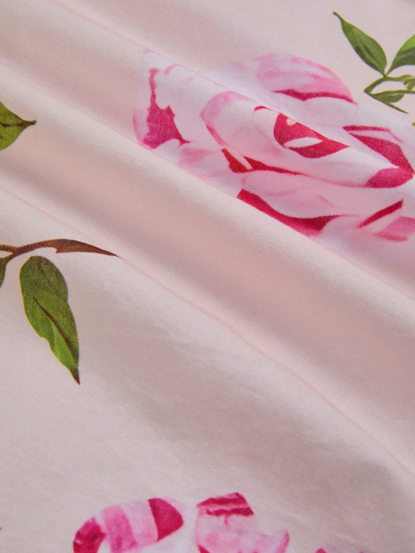 Robe midi en lin, manches longues, col en V, motif floral, ceinture, vacances, vintage, rose clair