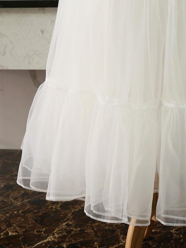 Jupon multicouche, blanc