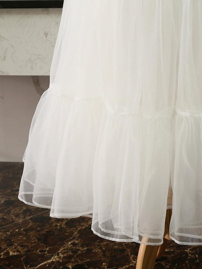 Jupon multicouche, blanc