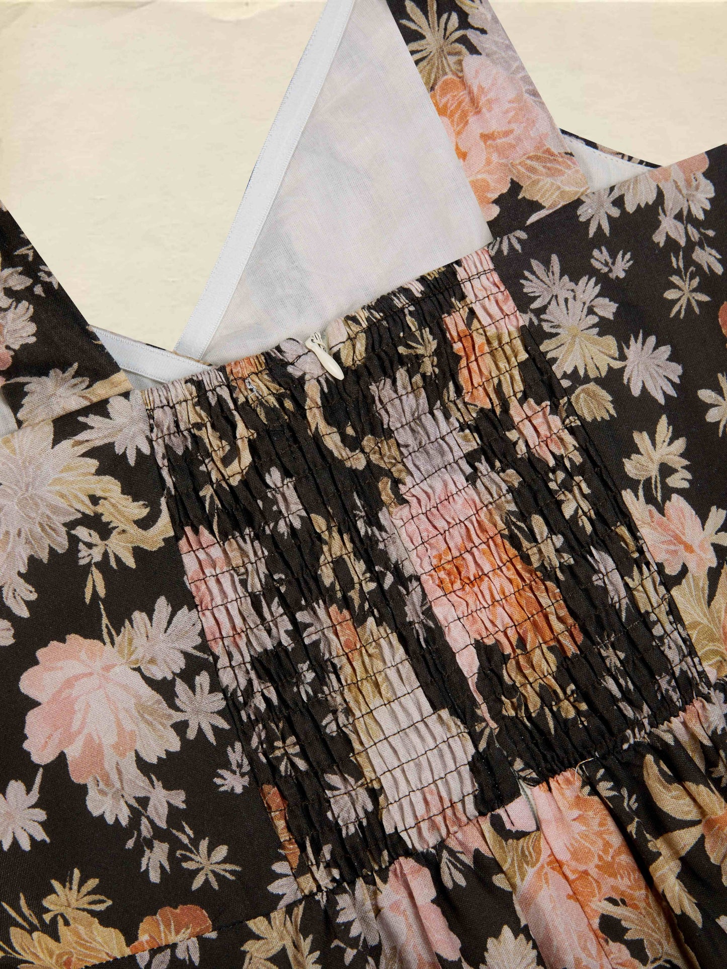 Robe midi en coton, sans manches, encolure en cœur, florale, à bretelles, vacances, vintage, abricot