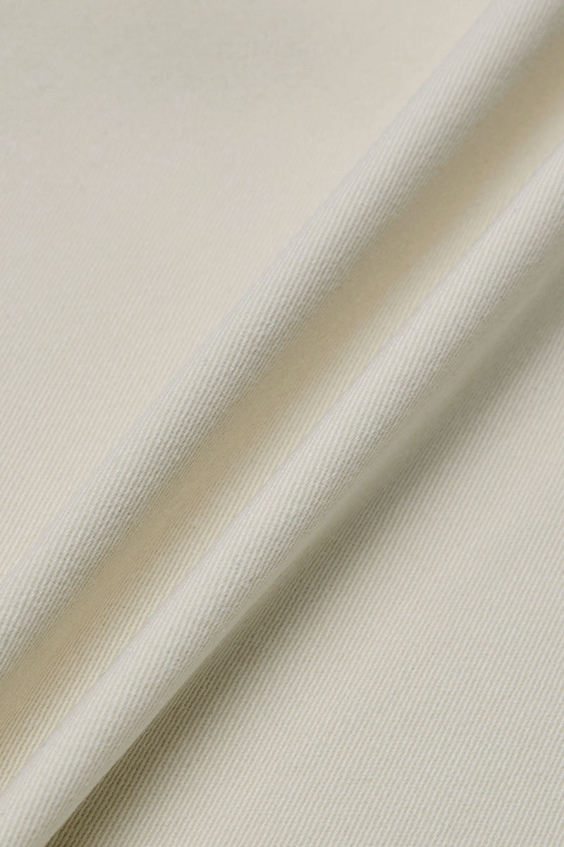 Solid Pleated Mid Rise Barrel Leg Pants Without Belt