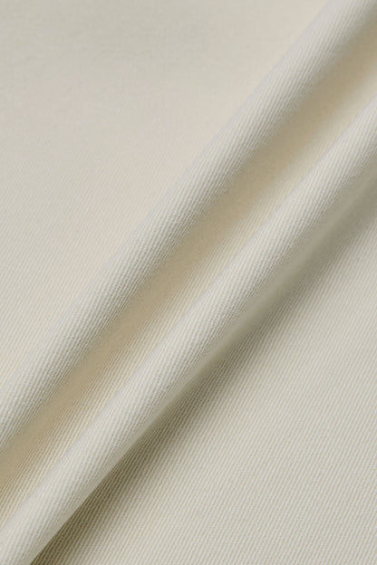 Solid Pleated Mid Rise Barrel Leg Pants Without Belt