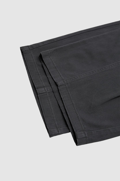 Solid Stitch Detail Pleated Barrel Leg Mid Waist Pants
