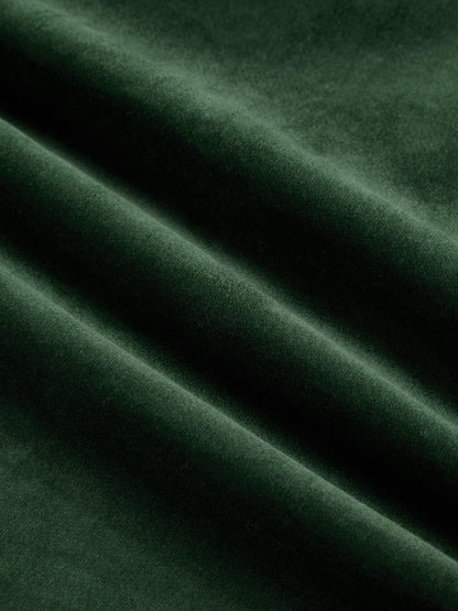 Robe longue en coton, manches longues, col carré, unie, dentelle, vintage, verte