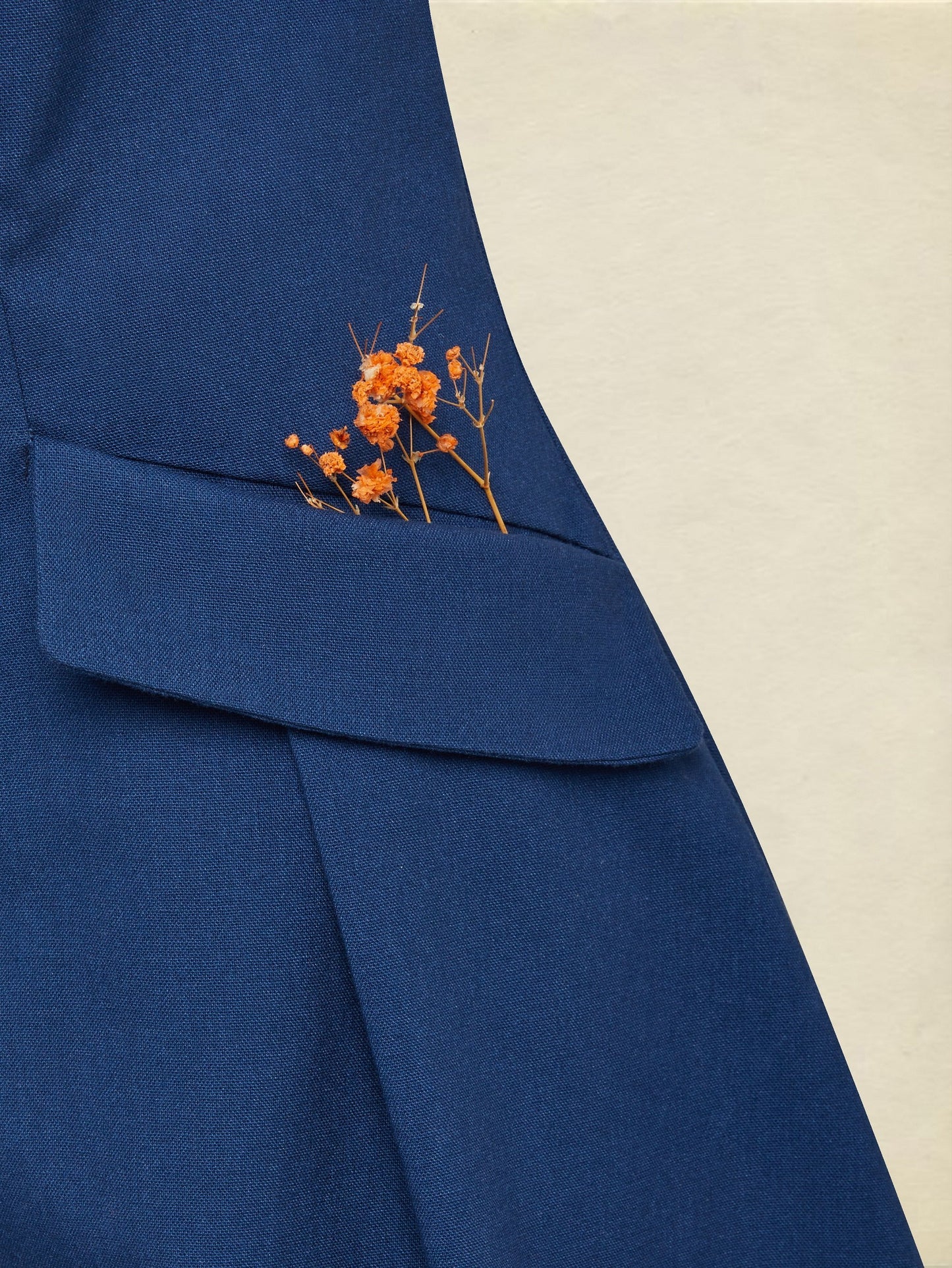 Robe midi en lin, manches courtes, col châle, unie, boutonnée, style vintage, bleu foncé