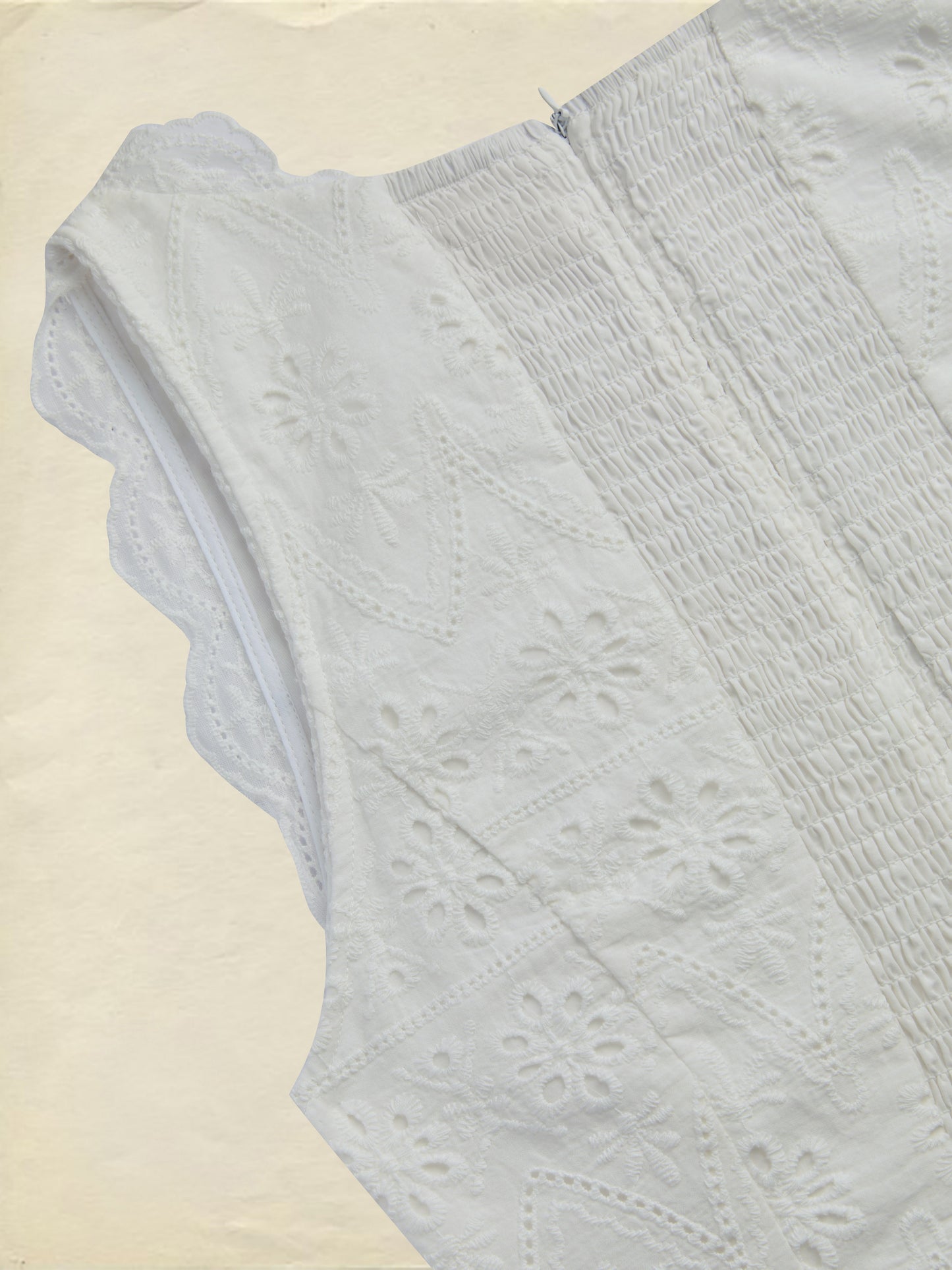 Robe longue en coton, sans manches, col en V, unie, dentelle, vintage, blanche