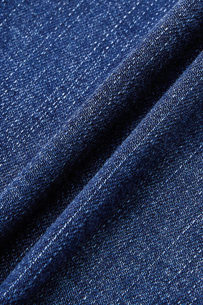 Wash Roll Hem Mid Rise Capri Skinny Jeans