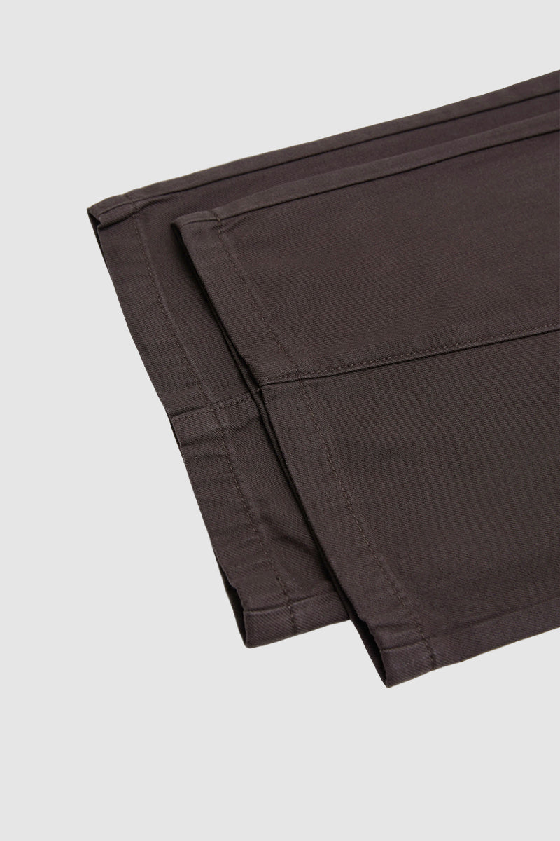 Solid Flap Pocket Drawstring Elastic Mid Waist Wide Leg Cargo Pants