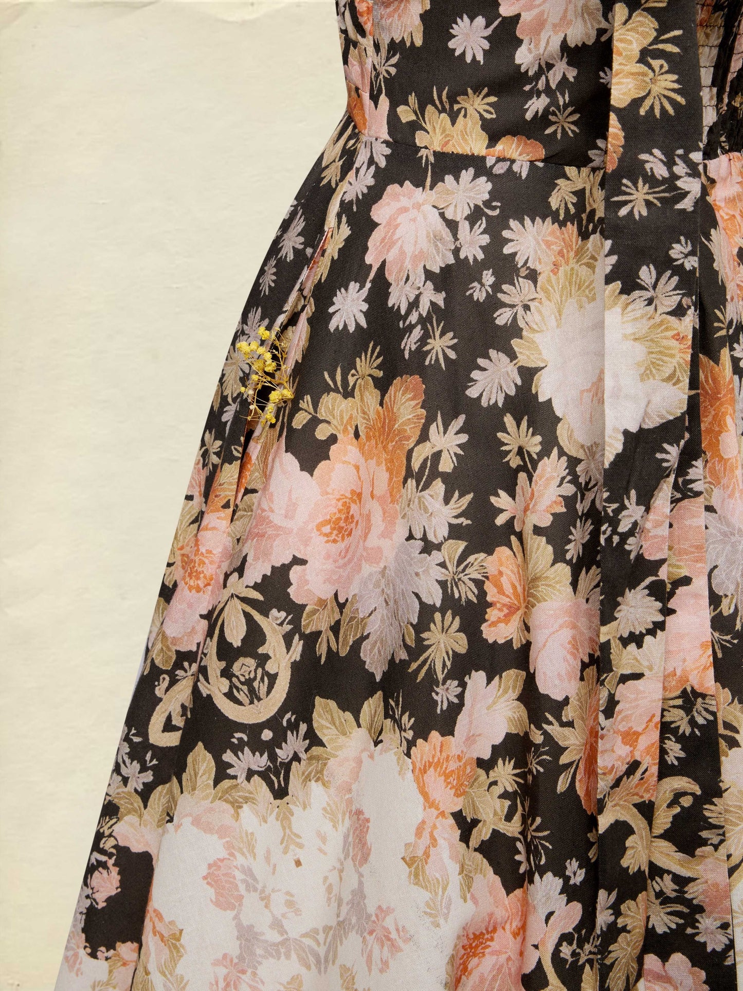 Robe midi en coton, sans manches, encolure en cœur, florale, à bretelles, vacances, vintage, abricot