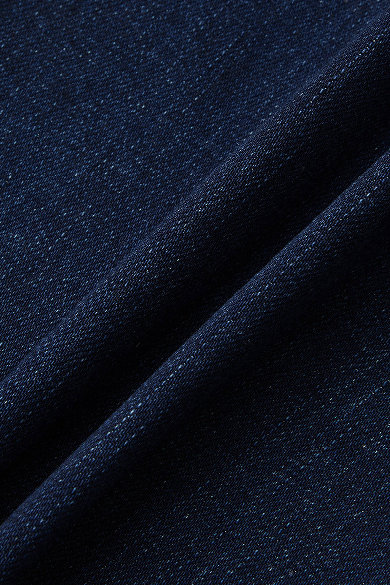 Wash Seam Front Mid Rise Straight Leg Jeans