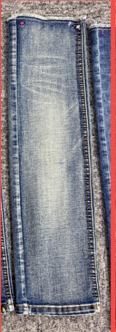 Asymmetrical Button Decor Stitch Decor Mid Waist Straight Leg Jeans