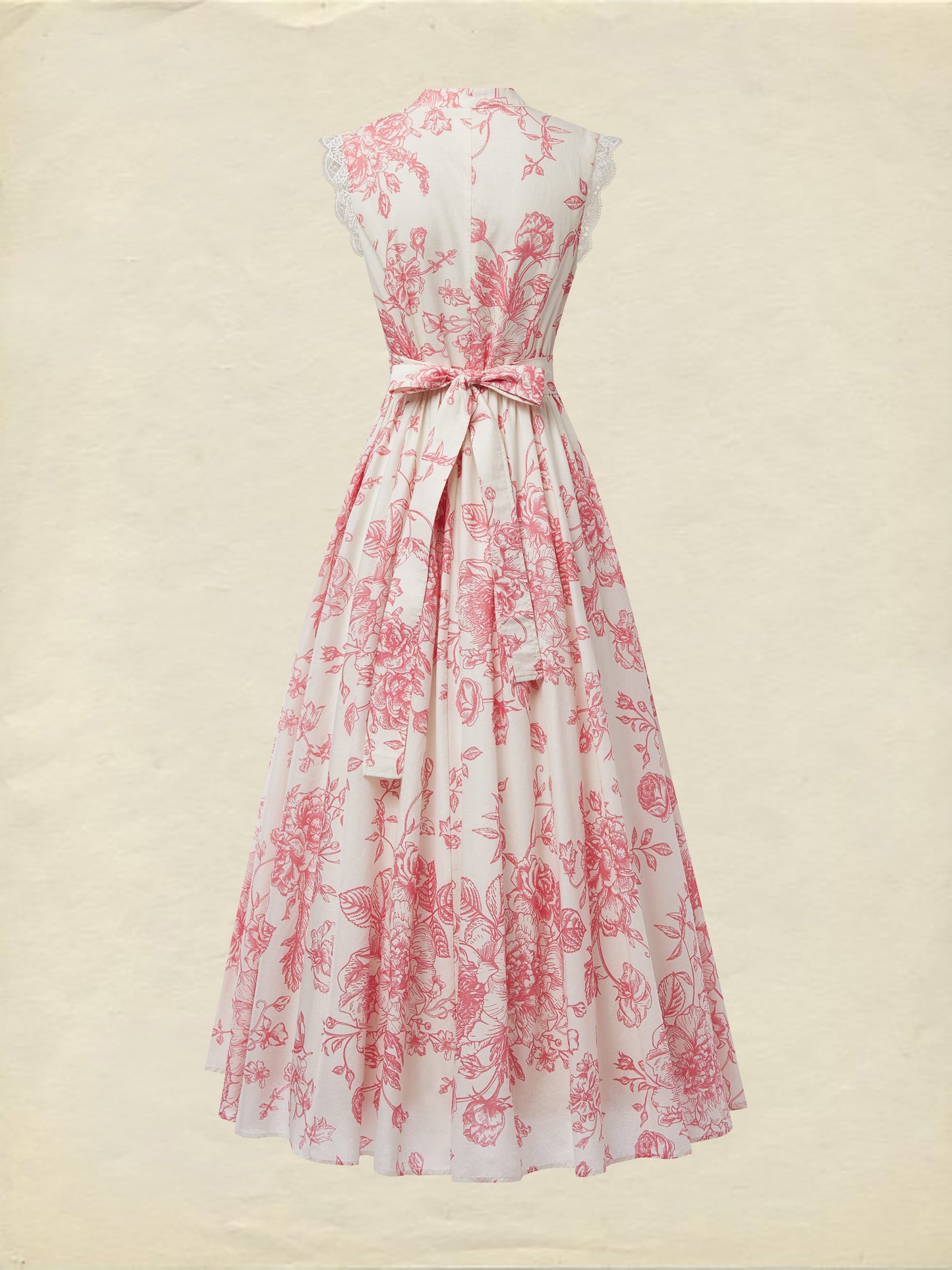 (TAILLE:XS-XXL) Robe longue en lin, manches courtes, col montant, motifs floraux, dentelle, vintage, abricot