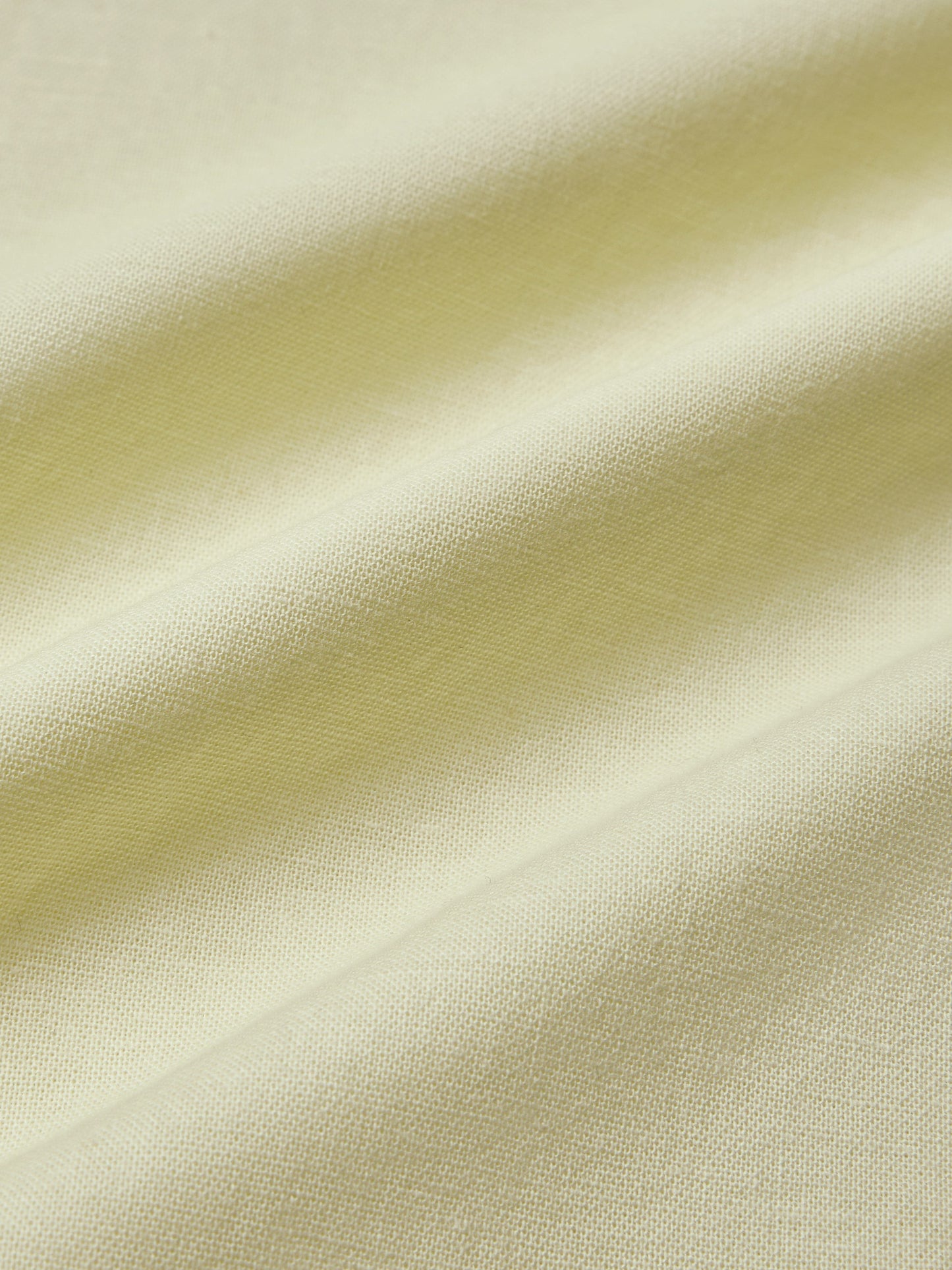Robe longue en lin, Manches courtes, Encolure carrée, Unie, Vacances, Vintage français, Jaune clair
