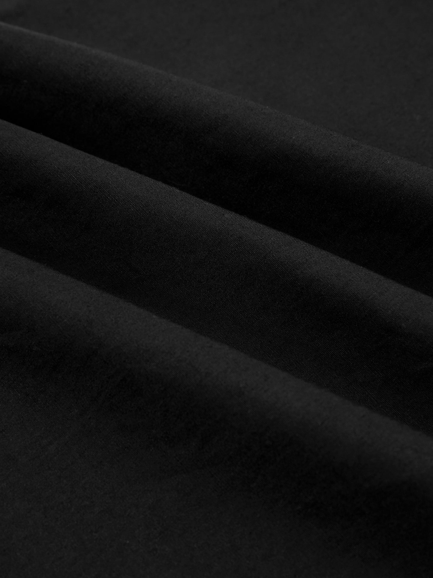 Robe longue en coton, sans manches, col en V, unie, style vintage français, noire
