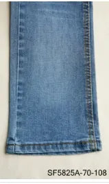 Raw Hem Elastic Mid Waist Straight Leg Capri Jeans