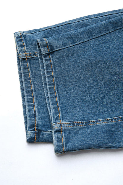 Wash Patch Pocket Barrel Overalls